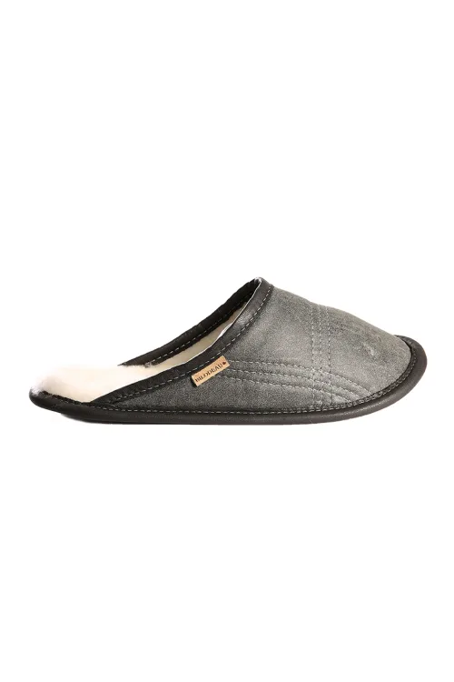 Leather & sheep wool mules | Slippers and mules | BILODEAU Canada