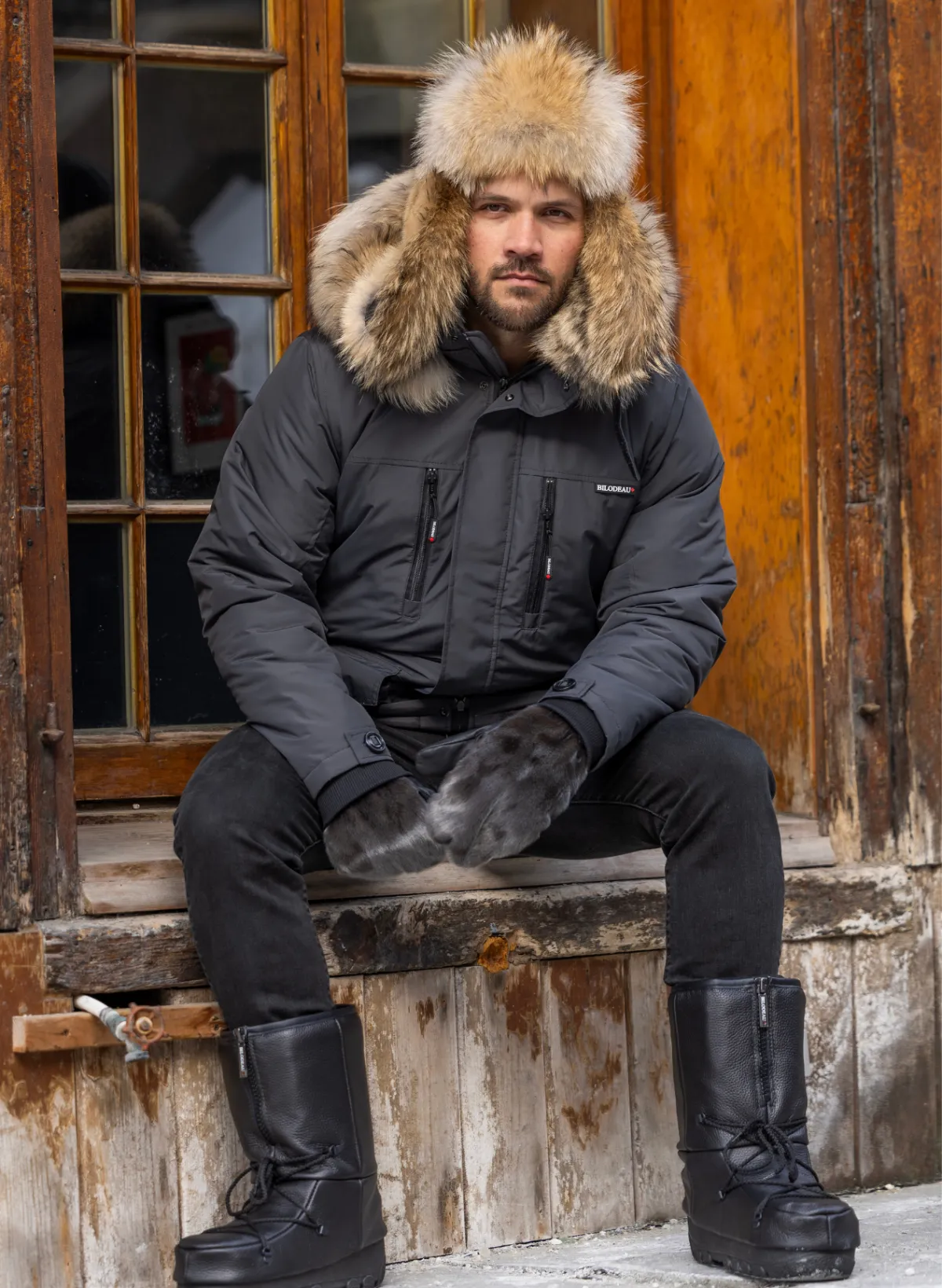 Silver Fox Head | Fur scraps | BILODEAU Canada