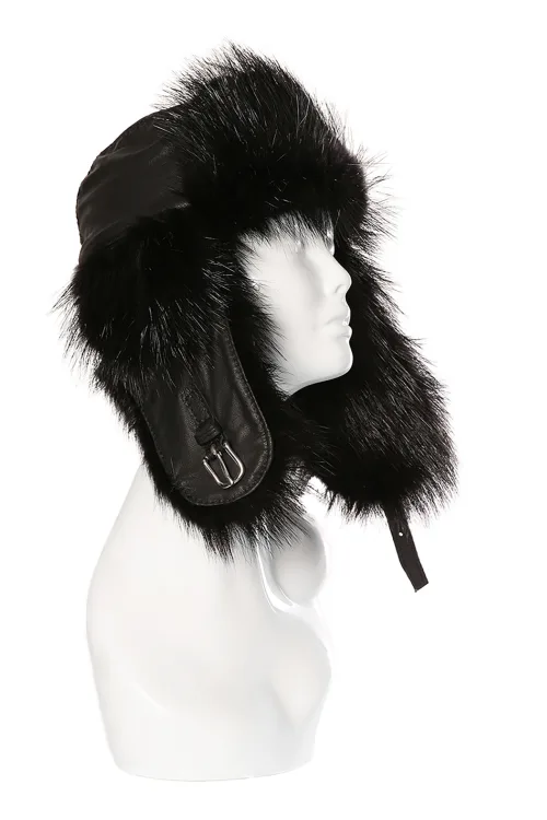 Black Beaver fur boots - Front zipper - Standard Nakiuk | Women/Men | BILODEAU Canada