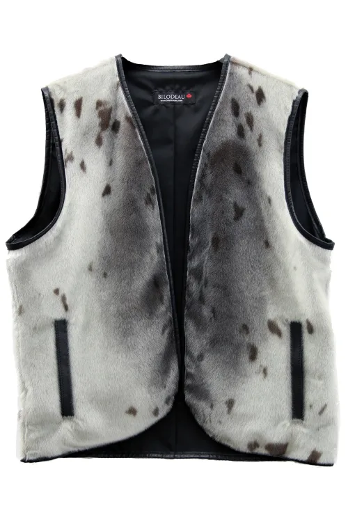 Vest men natural Seal | Men winter coats - Fur coats | BILODEAU Canada