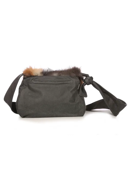 Paysanne purse red, cross, silver Fox |  | BILODEAU Canada