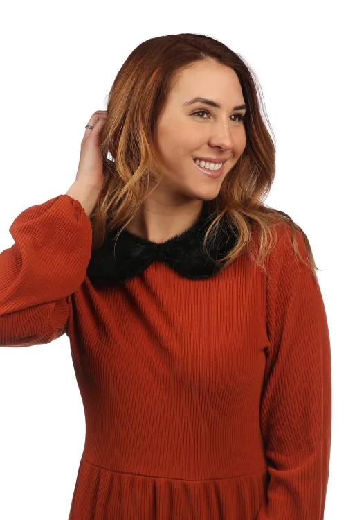 Peter Pan collar black Seal |  | BILODEAU Canada