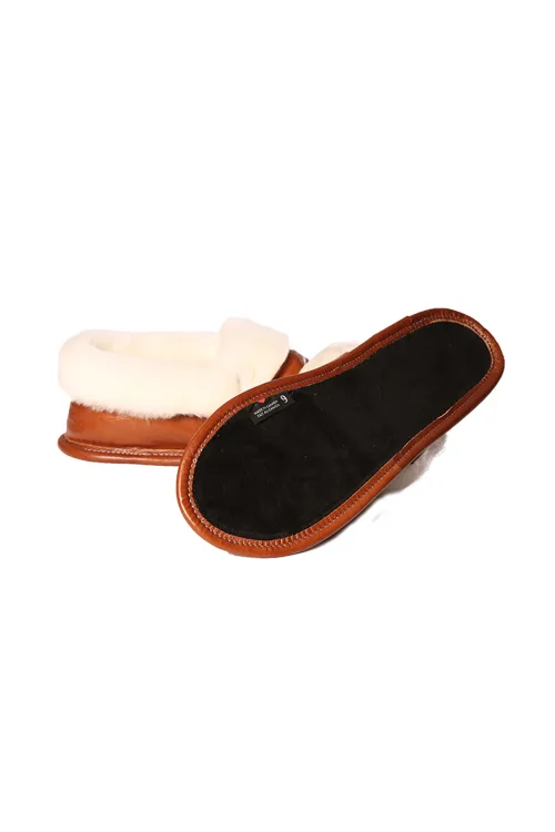 Leather and Sheep wool - Slippers | Slippers and mules | BILODEAU Canada