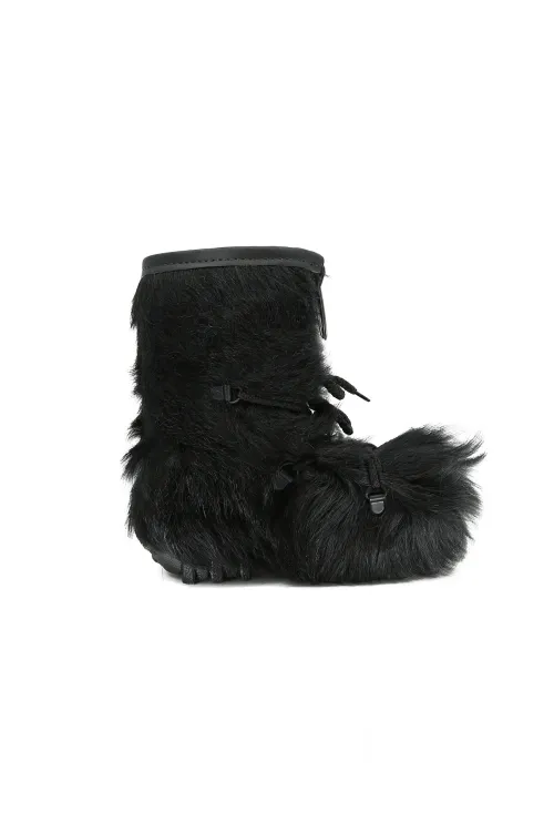 Black Cow fur baby boots - Blizzard | Babies | BILODEAU Canada