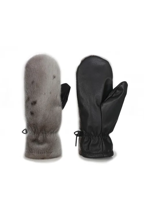 Natural Seal fur mittens - Urban | Fur mittens - Urban | BILODEAU Canada