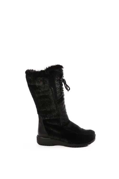 Bottes en fourrure de Loup Marin noir - Kaminak | Bottes d'hiver - Bottes urbaines | BILODEAU Canada
