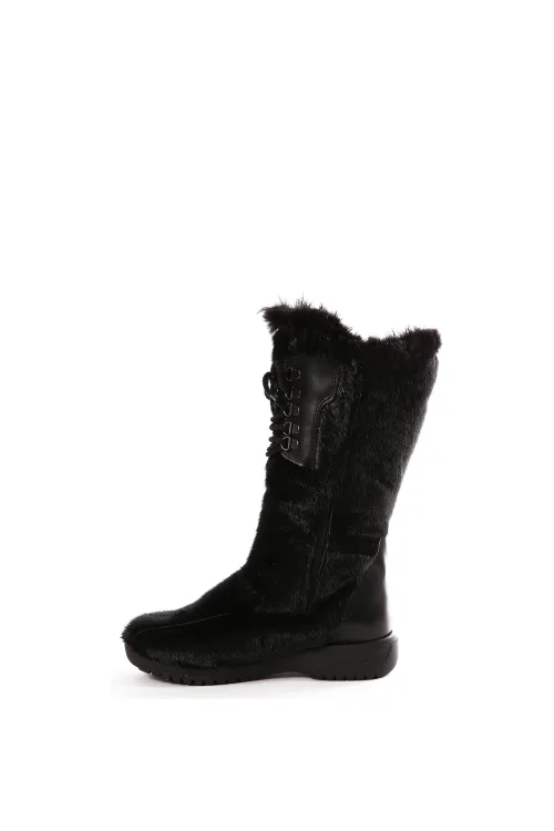Bottes en fourrure de Loup Marin noir - Kaminak | Bottes d'hiver - Bottes urbaines | BILODEAU Canada