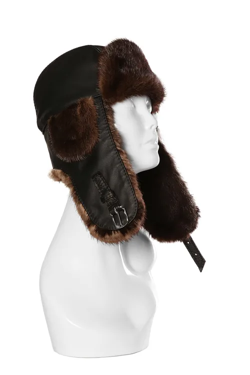 Chapeau en fourrure de Loutre naturel - Aviateur | Chapeaux en fourrure | BILODEAU Canada