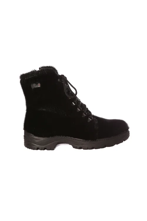 Bottes en fourrure de Loup Marin noir - David | Bottes d'hiver - Bottes urbaines | BILODEAU Canada