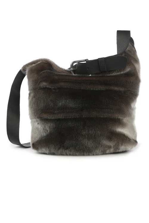 Sac à main en fourrure de Loup Marin naturel - Whitney |  | BILODEAU Canada