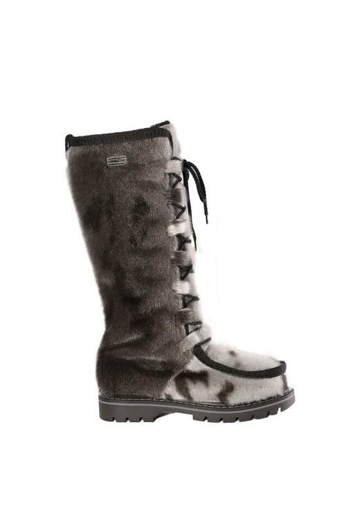 Bottes en fourrure de Loup Marin naturel - Clara | Bottes d'hiver - Bottes urbaines | BILODEAU Canada