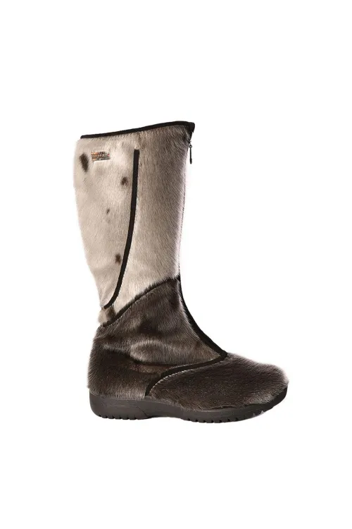 Bottes en fourrure de Loup Marin naturel - Kiona | Bottes d'hiver - Bottes urbaines | BILODEAU Canada
