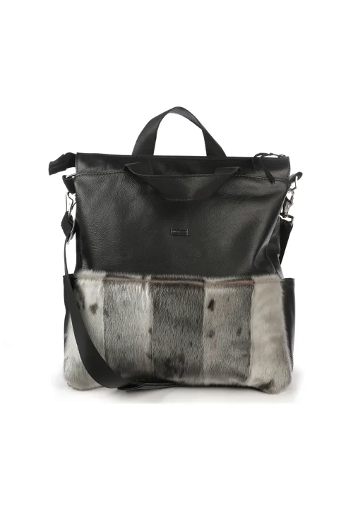 Sac à main en fourrure de Loup Main naturel - Beverly |  | BILODEAU Canada